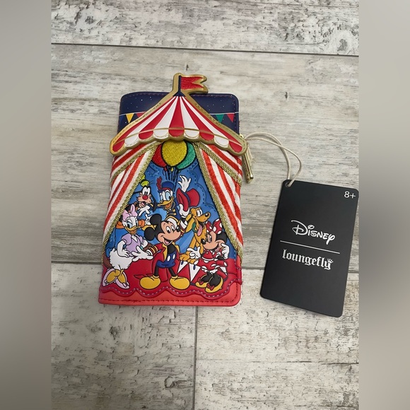 NWT Loungefly Disney Mickey & Friends Circus wallet - Picture 1 of 3